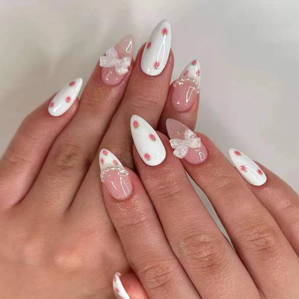 24pcs Coffin Shaped Fake Nails +1 Nail File +1 Jelly 24pcs Coffin Shaped Fake Nails +1 Nail File +1 Jelly