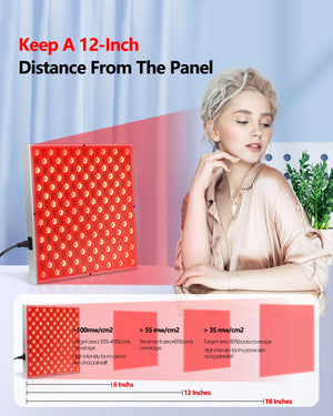 225 LED Red Light Therapy Panel for Facial & Body Recovery