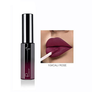 Pudaier Semi Matte Liquid Lipstick Lips Makeup Half Moisturizing Lip Gloss Makeup Cosmetics Moisturizer Lipgloss Make up Batom