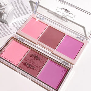 HISYI Three-Color Natural Blush – Matte & Long-Lasting