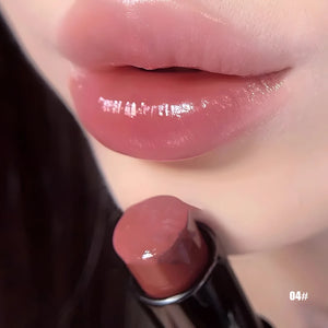 Lipstick red brown lipstick waterproof moisturizing mirror lipstick lip gloss natural long-lasting makeup Valentine's Day gift