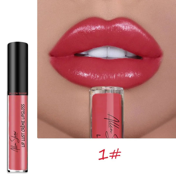12-Color Waterproof Lipstick – Long-Lasting & Vivid