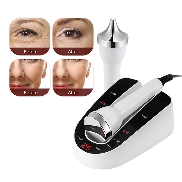 Professional Ultrasound Facial & Eye Beauty Machine: High-Frequency Anti-Aging SPA Device