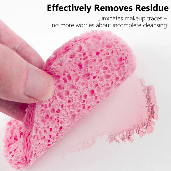 10Pcs Compressed Cellulose Face Sponges – Cleansing & Exfoliating Tools