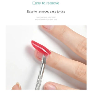 Strong Nail Glue for Acrylic Nail Tips-Fake, Brush On, Quick Dry, Easy Application Durable & Long-Lasting Fast Glue False Nails