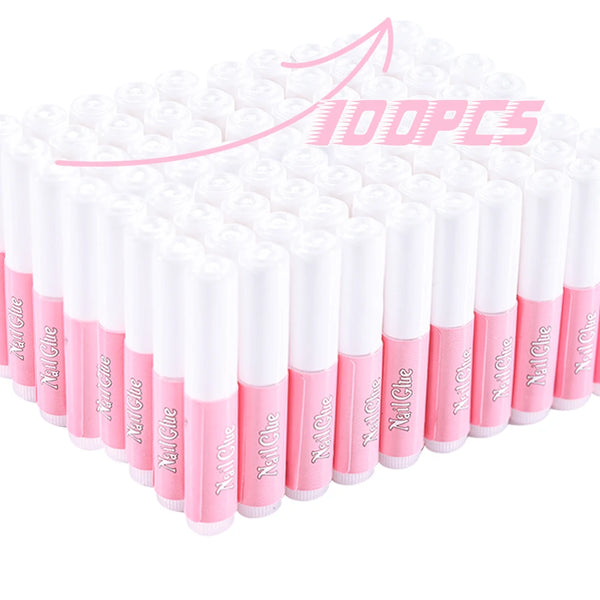 10/100Pcs Super Strong Nail Glue for Acrylic Nails Press On Nails Profession Nail Adhesive Bond Nail Tips Glue Long Lasting Glue