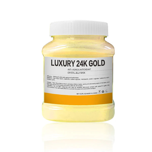 350g 24K Gold Rose Petal Mask – Hydrating & Soft