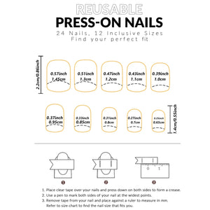 24pcs Coffin Shaped Fake Nails +1 Nail File +1 Jelly 24pcs Coffin Shaped Fake Nails +1 Nail File +1 Jelly
