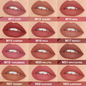 O.TWO.O Matte Lipstick Long Lasting Waterproof Lip Stick Smudge-free Classic Highly Pigmented Velvet Finish Lip Tint Makeup