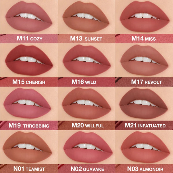 O.TWO.O Matte Lipstick Long Lasting Waterproof Lip Stick Smudge-free Classic Highly Pigmented Velvet Finish Lip Tint Makeup