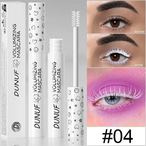 White Slender Curly Waterproof Mascara – Portable & Smudge-Proof