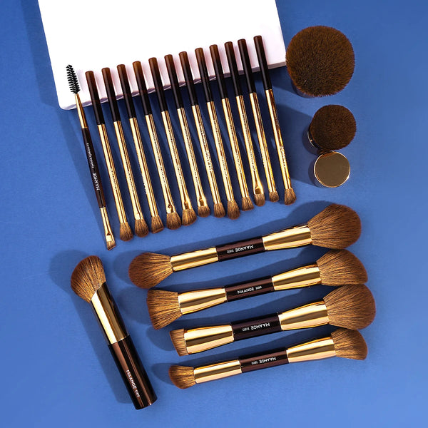 MAANGE 20-Piece Pro Makeup Brush Set – Double-Ended & Multi-Purpose