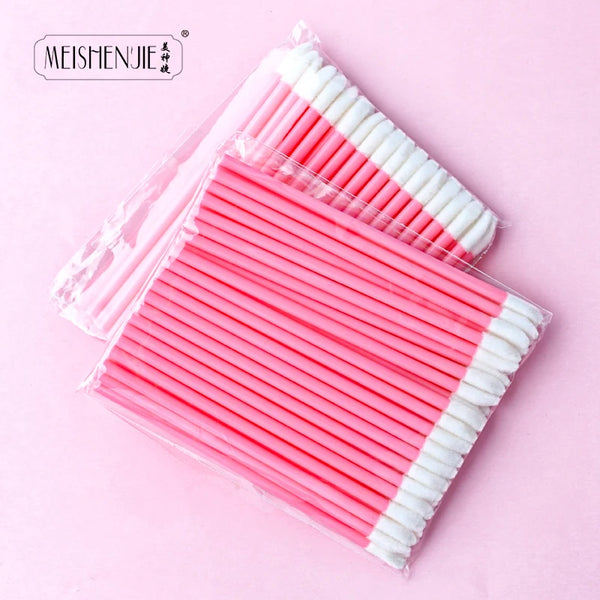 5/100 Pcs Lip Brush Eyelash Makeups Lip Glossy Microbrush Lash Extension Lipstick Set Cosmetic beauty Tools