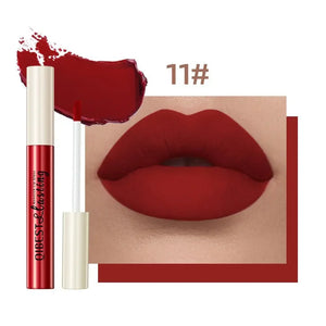 12-Color Waterproof Lipstick – Long-Lasting & Vivid