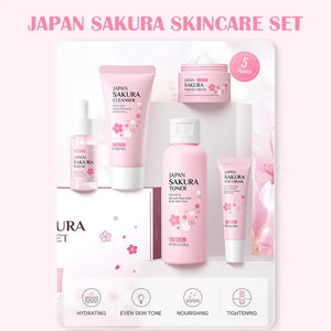 Sakura Skincare Set – Face Cream, Serum, Toner & More