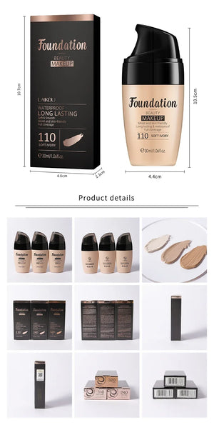LAIKOU Liquid Foundation – Moisturizing & Long-Lasting