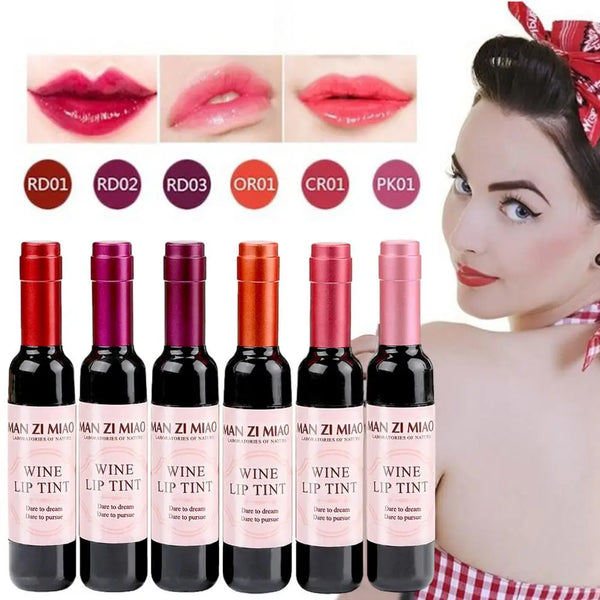Wine & Baby Pink Matte Liquid Lipstick – Long-Lasting & Waterproof