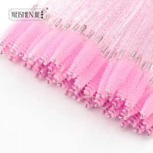 Crystal Mascara Wands – Eyelash & Eyebrow Brush Spoolies (5/50 pcs)