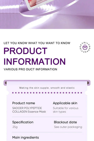 Collagen Anti-Wrinkle Facial Mask – Anti-Aging & Brightening