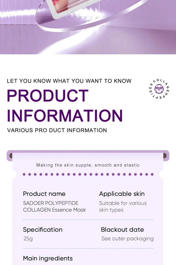 Collagen Anti-Wrinkle Facial Mask – Anti-Aging & Brightening