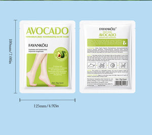 Avocado Foot Exfoliating Mask – Moisturizing Dead Skin Remover (1/3/5 Pairs)