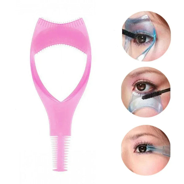 Mascara Shield Guard | Eyelash Makeup Tool Guide Card | Reusable Smudge Protector for Perfect Mascara & Eyeliner Application | B