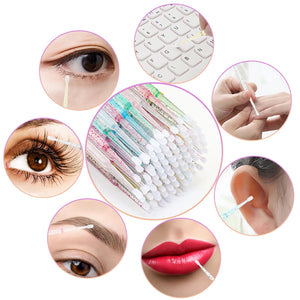 200pcs Eyelash Extension & Makeup Disposable Brushes Kit