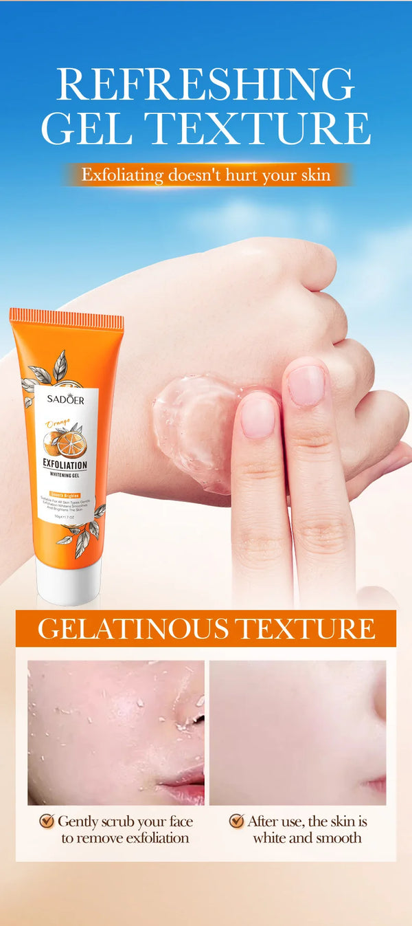 Orange Exfoliating Peeling Gel – Face Scrub & Blackhead Remover