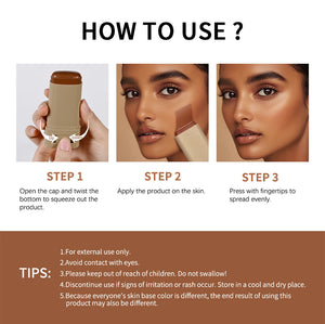 Balm Serum Stick Foundation – Moisturizing & Even Skin Tone