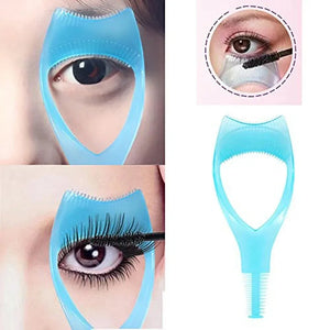 Mascara Shield Guard | Eyelash Makeup Tool Guide Card | Reusable Smudge Protector for Perfect Mascara & Eyeliner Application | B