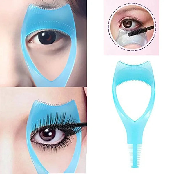 Mascara Shield Guard | Eyelash Makeup Tool Guide Card | Reusable Smudge Protector for Perfect Mascara & Eyeliner Application | B